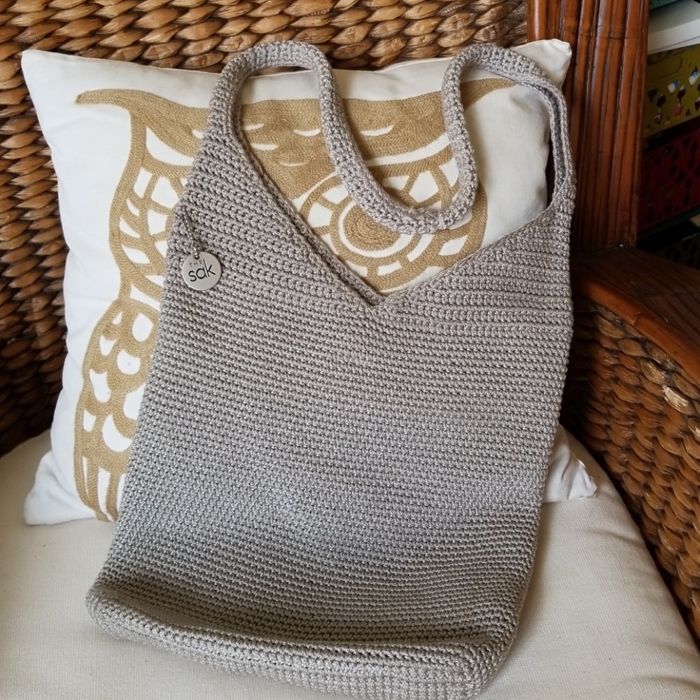 The Sak purse taupe/light grey